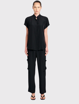 Soft Stand Shirt - Black