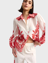 Vivian Blouse - Ruby Antique