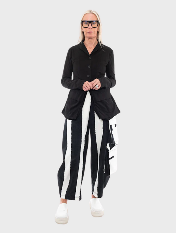 Trousers - Black Print