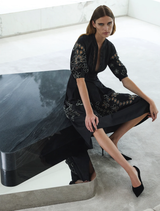 Margot Shirt Dress - Black