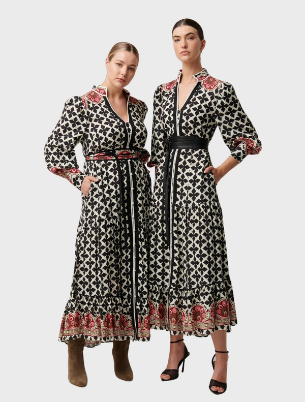 Marielle Linen Viscose Maxi Dress - Country Tapestry