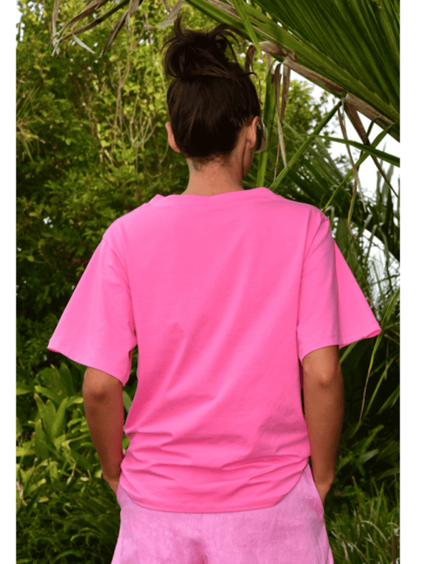 Tee A Bow Top - Pink