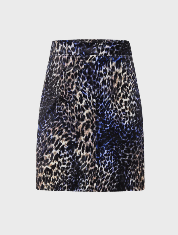 Leo Mini Skirt - Chocolate-Blue