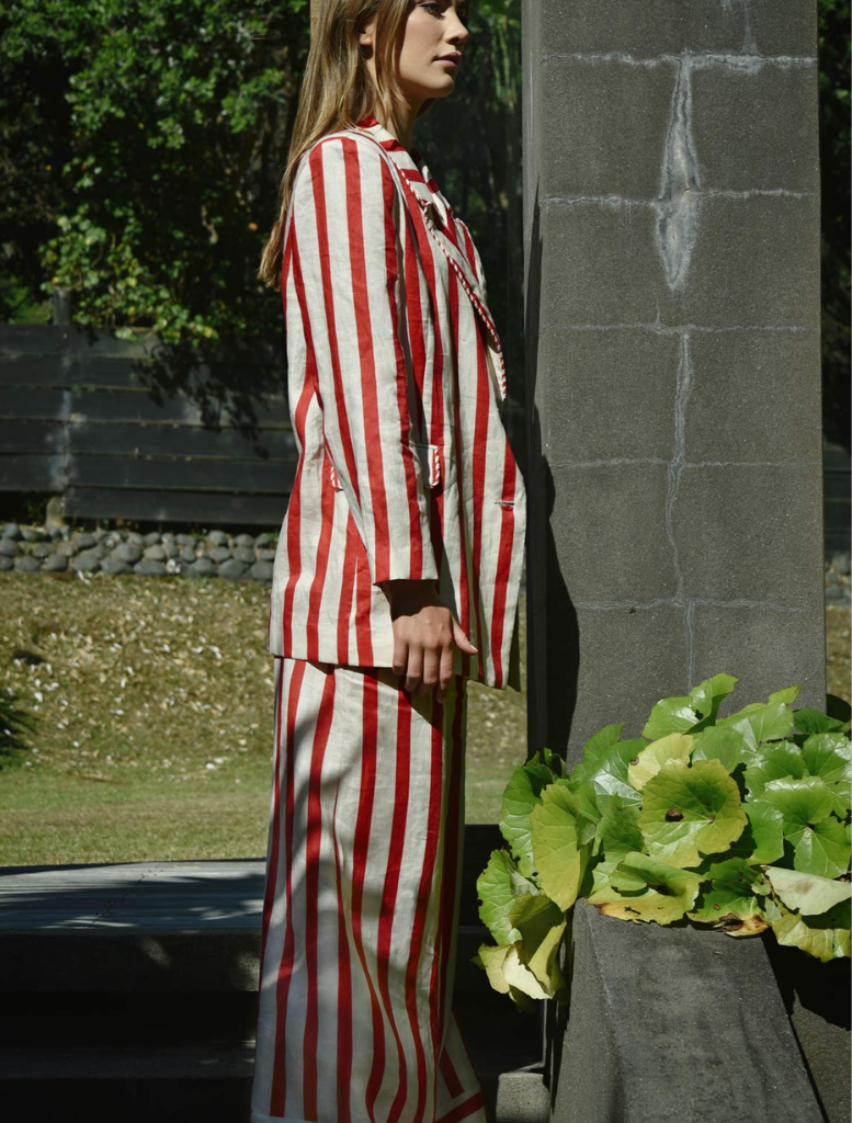 Seville Strolls  Pant - Red/Natural