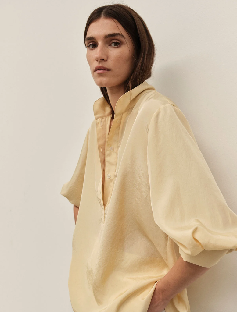 Tumbled Taffeta Resort Shirt - Sorbet