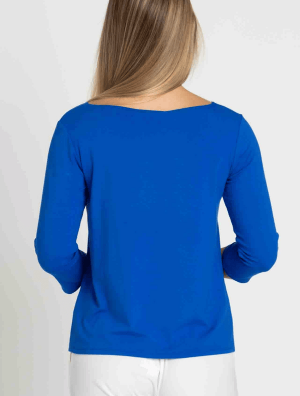 Relaxed Boat Neck - Lapis