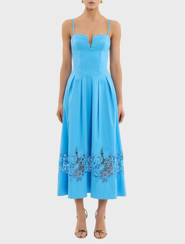 Montreux Midi Dress - Blue