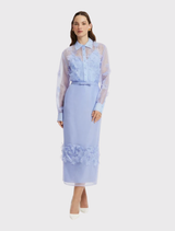 Cassia Petal Shirt - Periwinkle