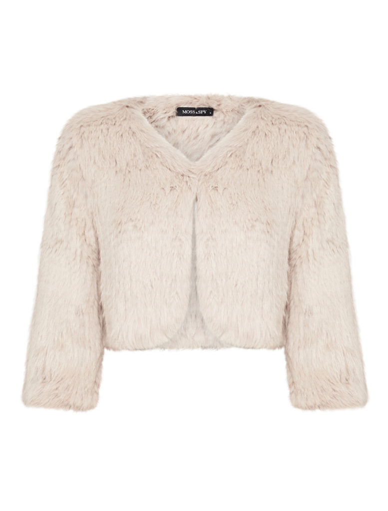 Fur Bolero - Beige