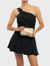 Carolin Wavy Clutch - Gold