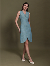 Antonia Dress - Blue/Green