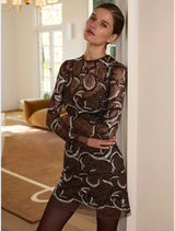 Monique Mini - Chocolate Silver