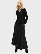 V Neck Top - Black