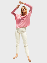 Camille V Neck Sweater - Ballerine