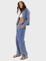 Hope Barrel Leg Pants - Indigo