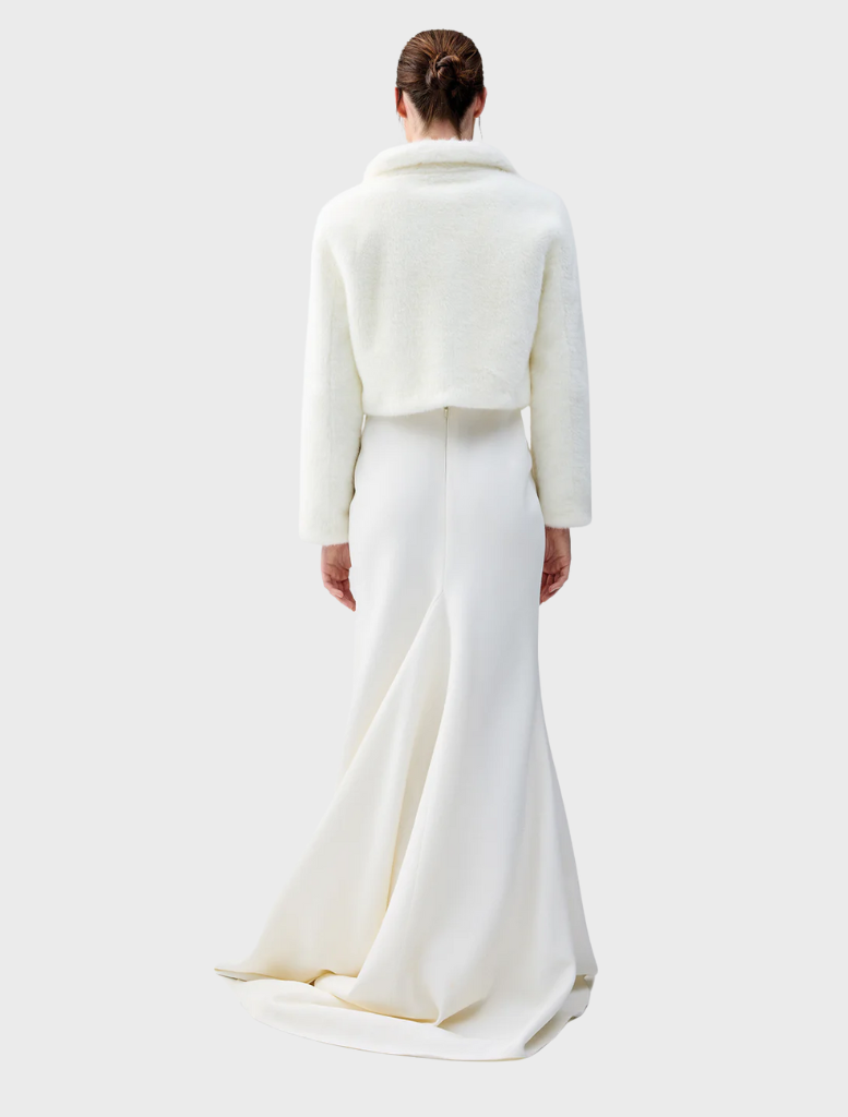Tirage Cropped Jacket - Blanc