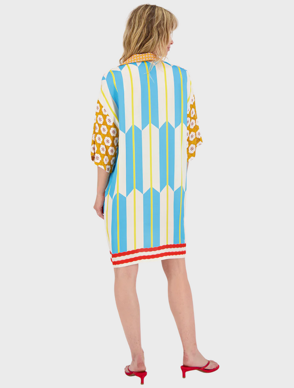 Menancy Placket Dress - Lucky