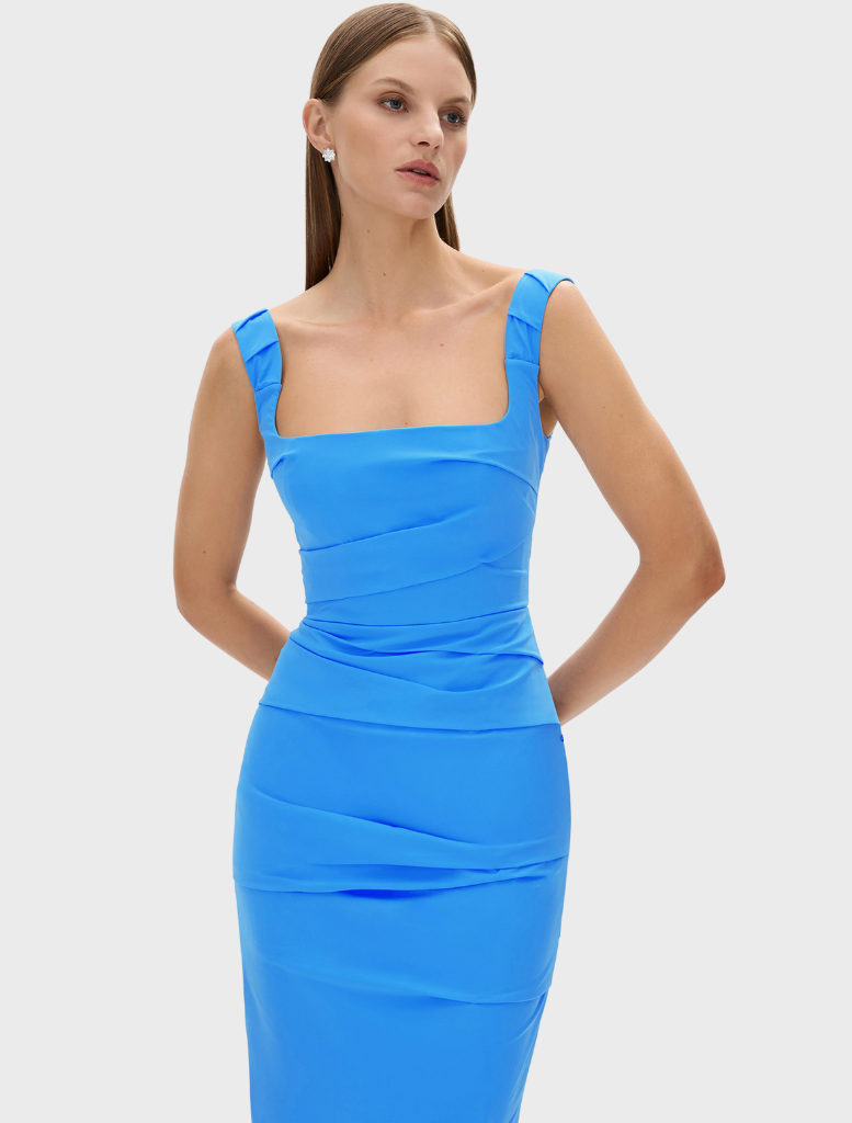 Anna Dress - Aqua