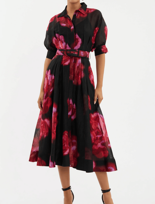 Rosina Midi Dress -Print