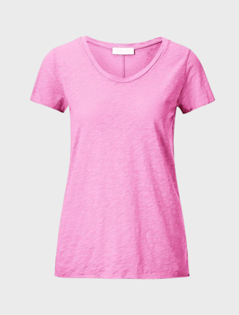 Airy cotton T-shirt - Bubblegum Pink