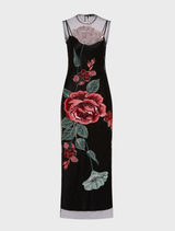 Olympia Dress - Black Rose