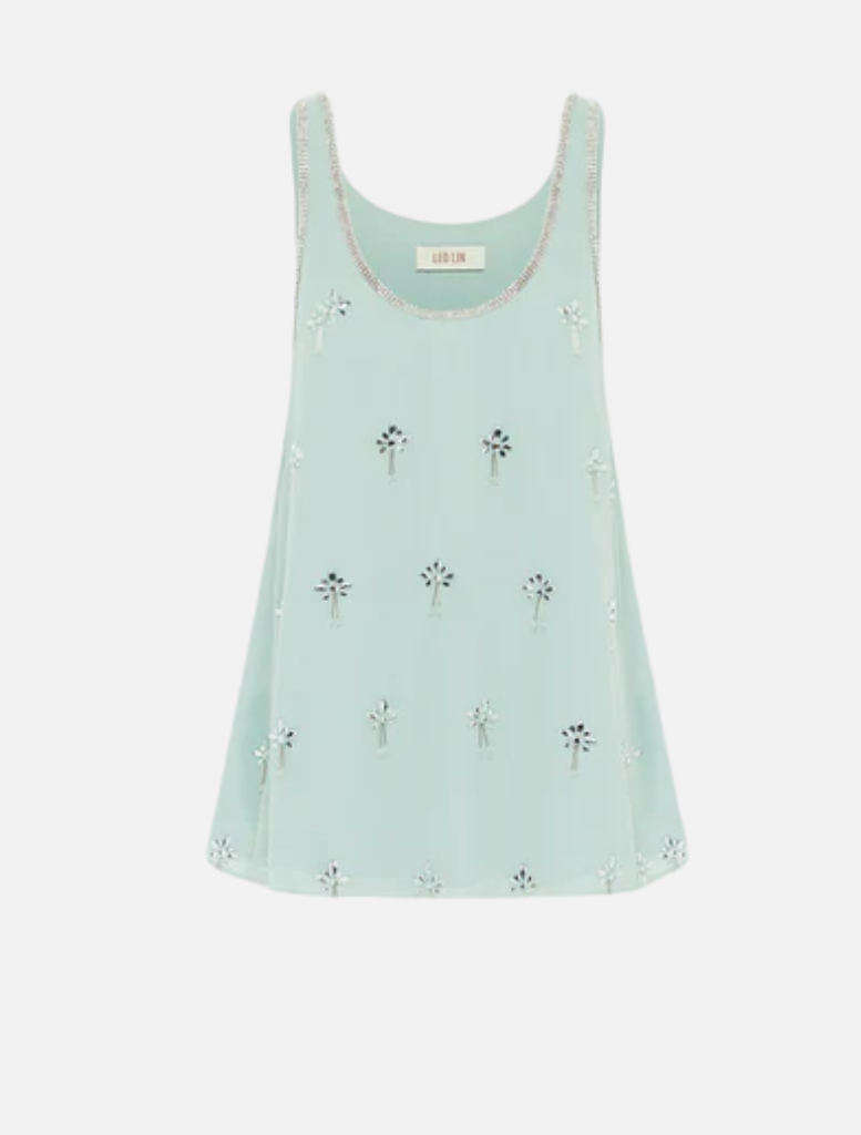 Helaine Embellished Top - Pistachio
