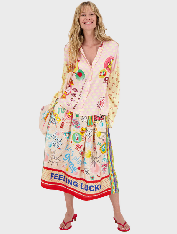Mevanessa Midi Skirt - Lucky