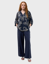 Blueprint Blouse - Navy Multi