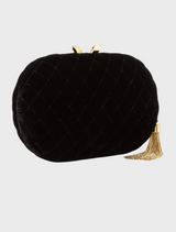 Rikki Fabric Clutch - Black