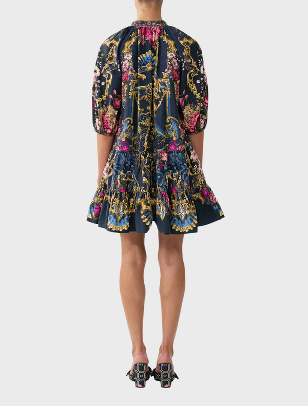 Puff Sleeve Shirt Dress - Ornate On A Plate