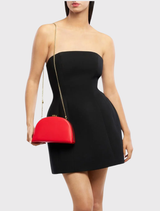 Celeste Curved Clutch - Red