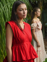 Pep In Your Step Dress - Red