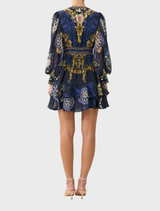 Button Front Frill Dress - Notes From The Blue Room
