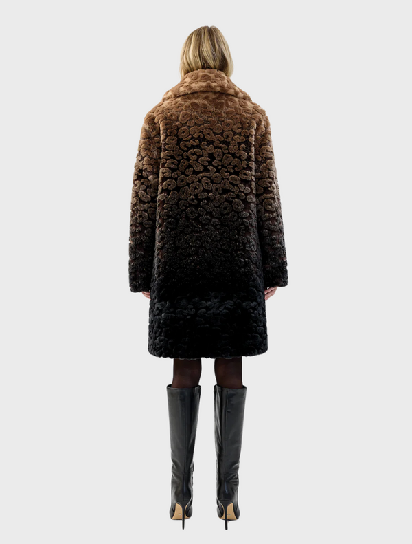 Boho Coat - Ombre Leopard