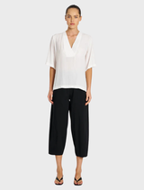 Cropped Tuscan Pant - Black