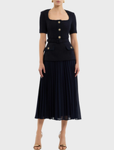Jonie Midi Dress - Navy