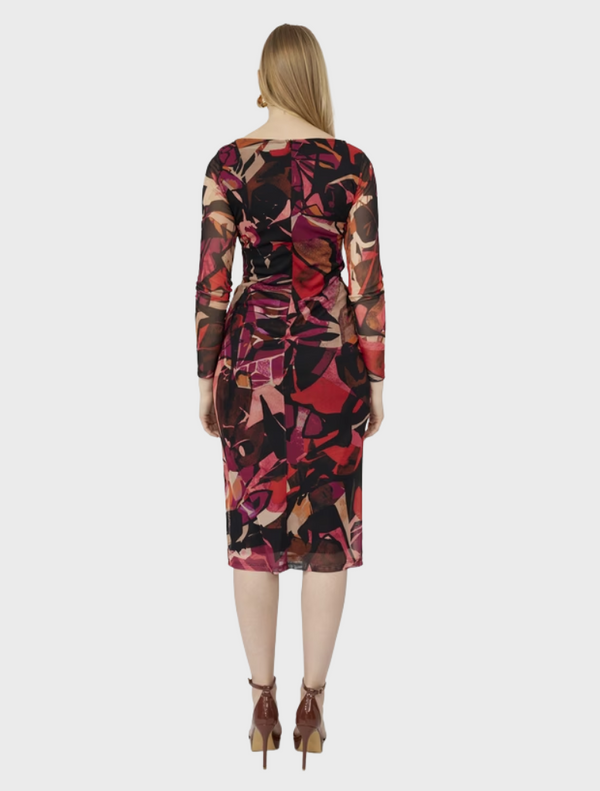 Knit Dress - Begonia/Orange