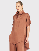 Funnel Tunic - Cinnabar