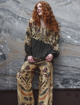 Fired Up Blouse - Border Spot
