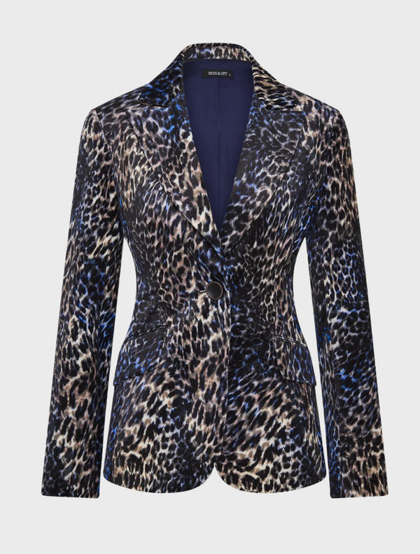 Leo Blazer - Chocolate-Blue