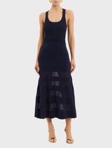 Reign Midi Dress - Navy