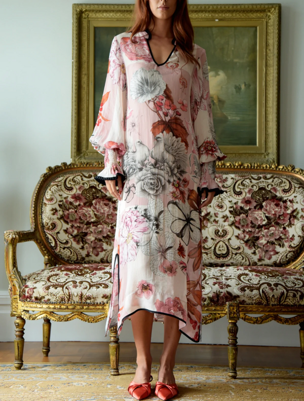 Bird Song Dress - Blush