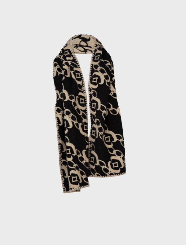 Wrap it Like it's Hot Scarf - Black & Tan