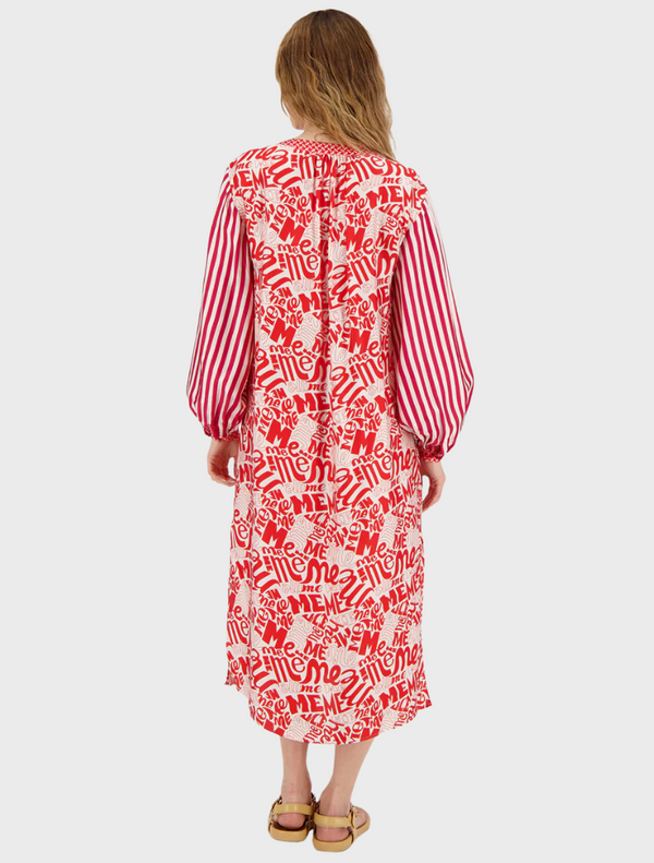 Mehanna Placket Dress - Lucky