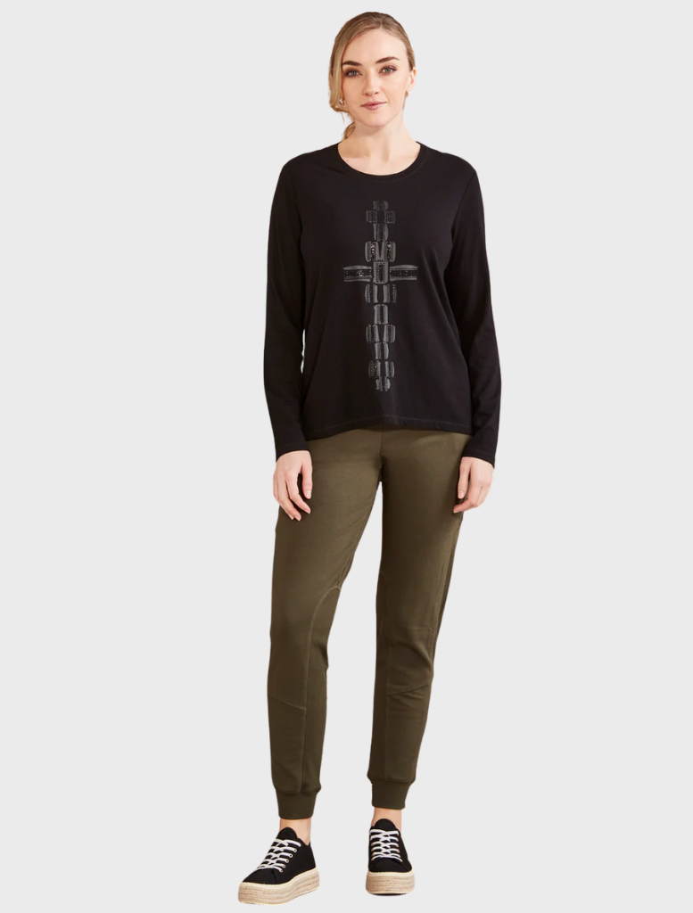 Joss Top - Black Print