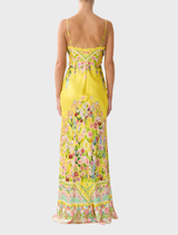 Bias Slip Dress With Lace Edge Detail - Lady Limonada