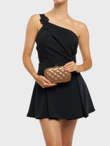Zoey Quilted Clutch - Copper