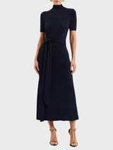 Naila Knit Midi Dress - Navy