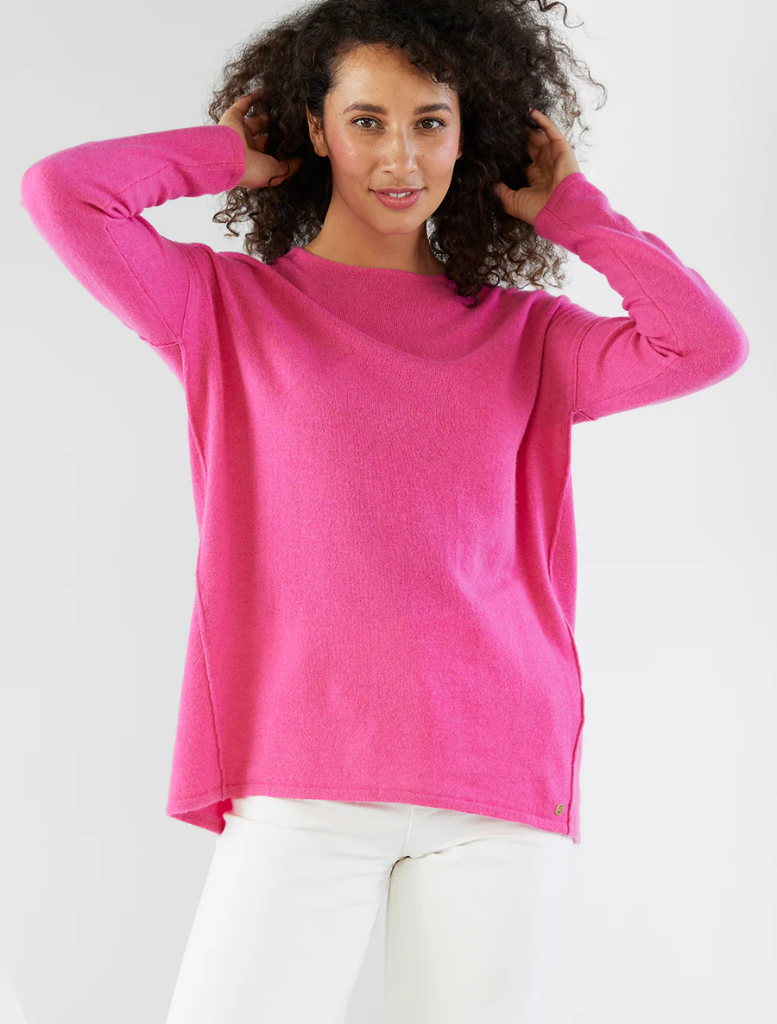 Benni Cashmere Crew - Peony