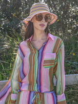 Look Ahead Shirt - Candy Stripe